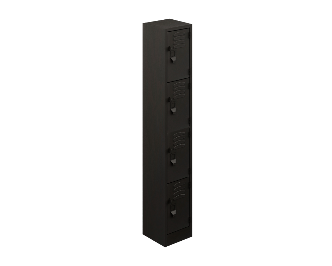 4-door practical locker 25 gauge 12 x 12 x 72&quot;