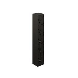 5-door practical locker 25 gauge 12 x 12 x 72"