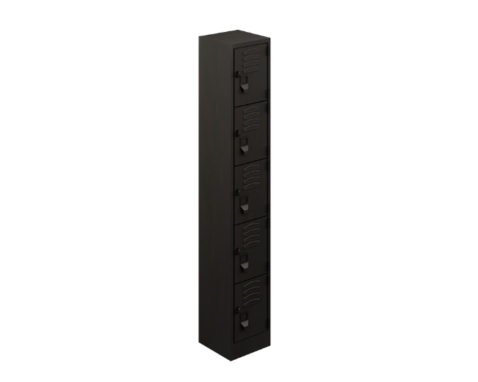5-door practical locker 25 gauge 12 x 12 x 72&quot;