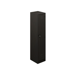 1-door standard locker 24 gauge top & back, 22 gauge body & doors 15 x 17.5 x 72"
