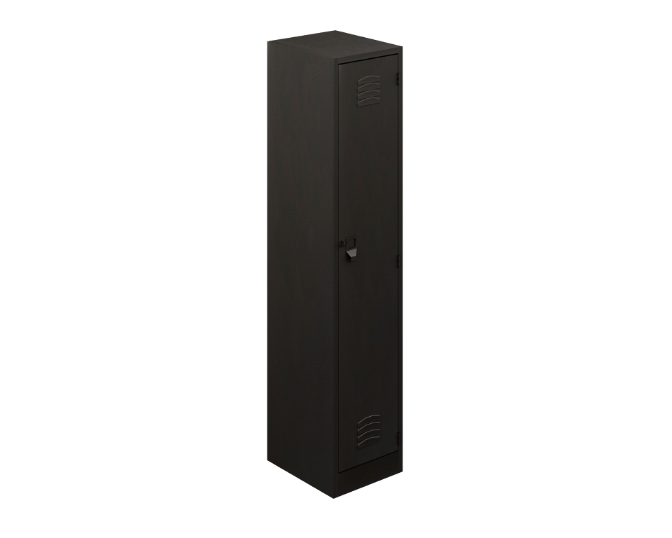 1-door standard locker 24 gauge top &amp; back, 22 gauge body &amp; doors 15 x 17.5 x 72&quot;