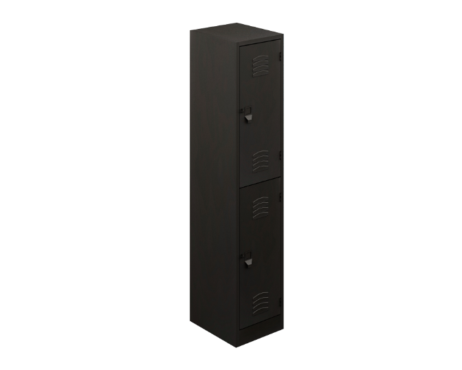 2-door standard locker 24 gauge top &amp; back, 22 gauge body &amp; doors 15 x 17.5 x 72&quot;