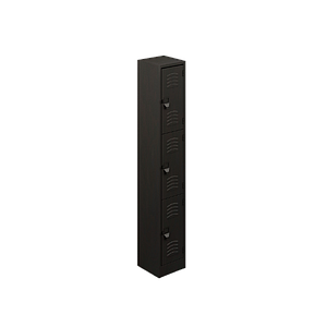 3-door standard locker 24 gauge top & back, 22 gauge body & doors 15 x 17.5 x 72"