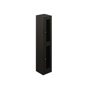 2-door 3B ventilated locker 24 gauge, 14 x 14.5 x 72"