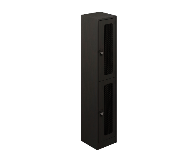 2-door 3B ventilated locker 24 gauge, 14 x 14.5 x 72&quot;