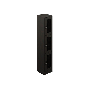 3-door 3B ventilated locker 24 gauge, 14 x 14.5 x 72"