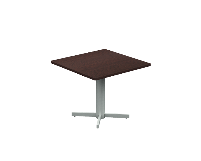 Mesa Break Cuadrada Base Cruz 90 x 90 x 75 cm AP