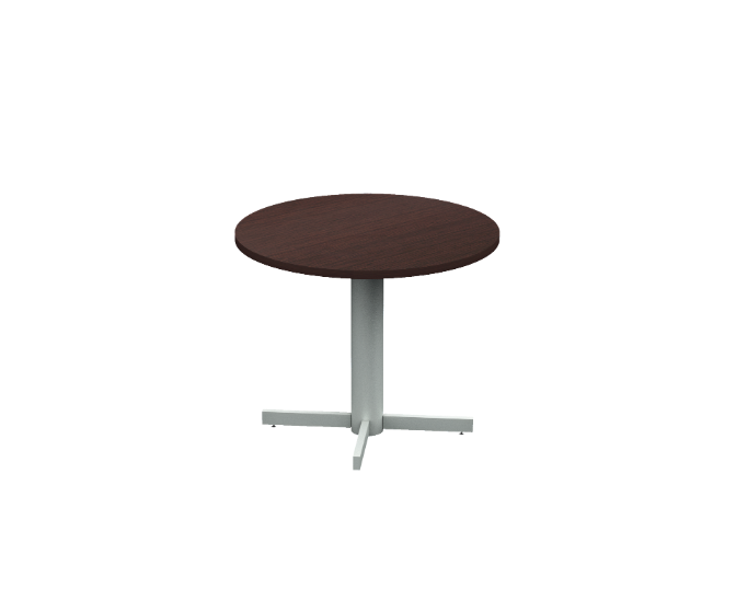 Mesa Break Redonda Base Cruz 90 x 90 x 105 cm AP