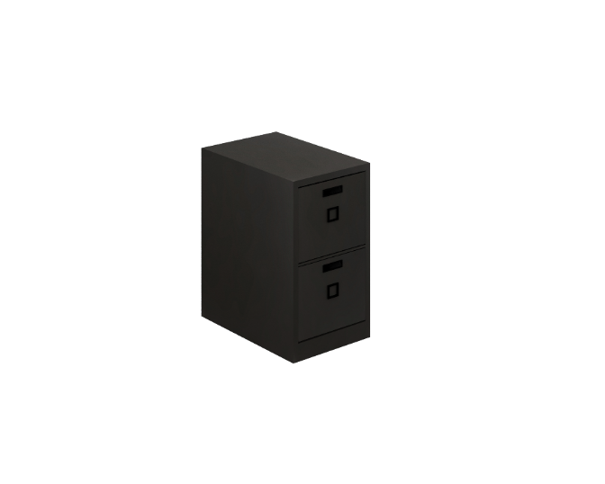 2-Drawer steel file cabinet 16.5 x 25 x 29&quot; 24 gauge Cyber