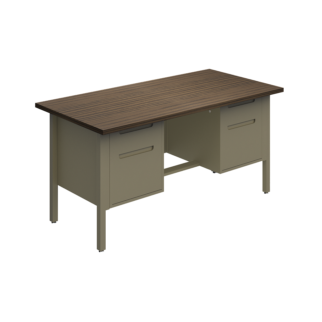 Double pedestal desk 60 x 30 x 30&quot; Nova