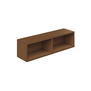 Hanging bookcase over work surface 60 x 16 x 16" LPL