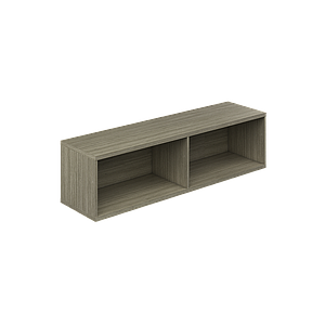 Hanging bookcase over work surface 60 x 16 x 16" WV