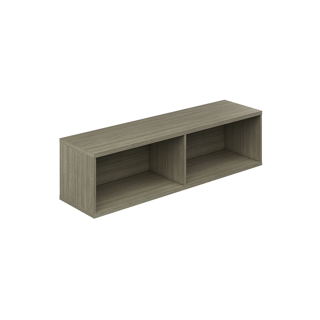 Hanging bookcase over work surface 60 x 16 x 16&quot; WV