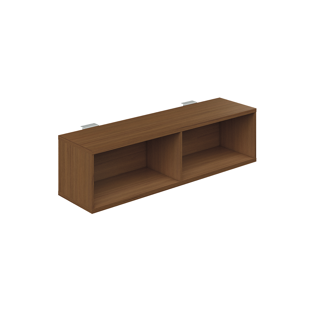 Hanging bookcase below work surface 60 x 16 x 16&quot; LPL