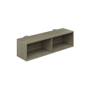 Hanging bookcase below work surface 60 x 16 x 16" WV