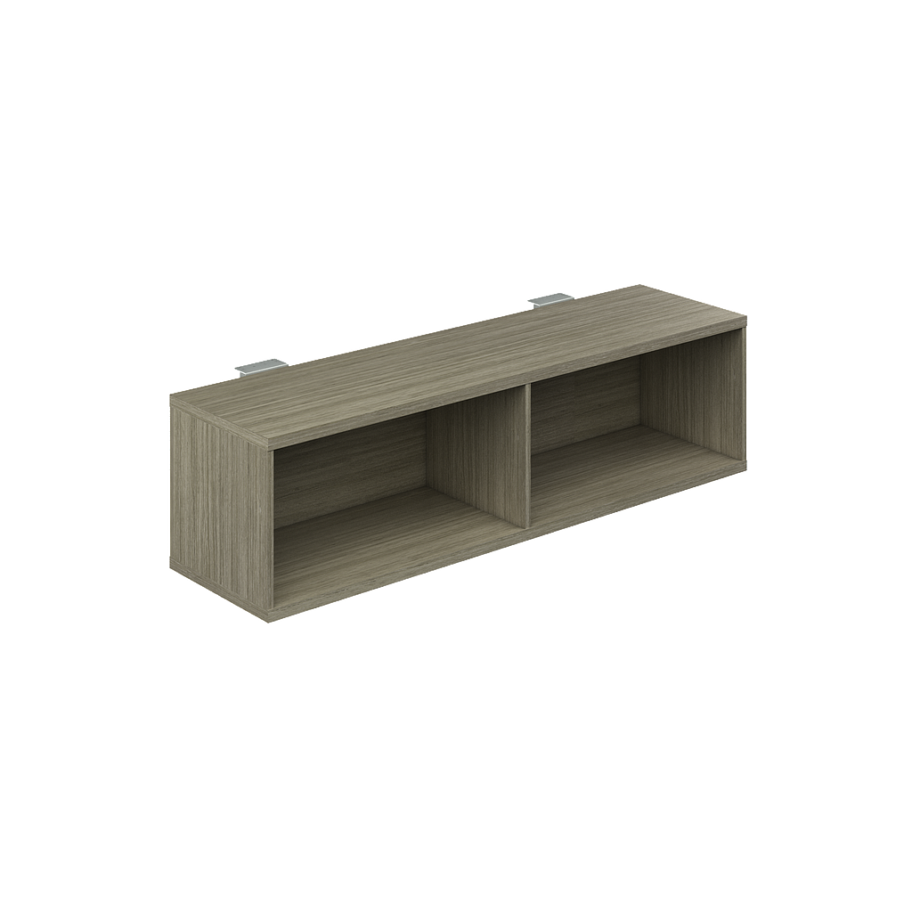 Hanging bookcase below work surface 60 x 16 x 16&quot; WV