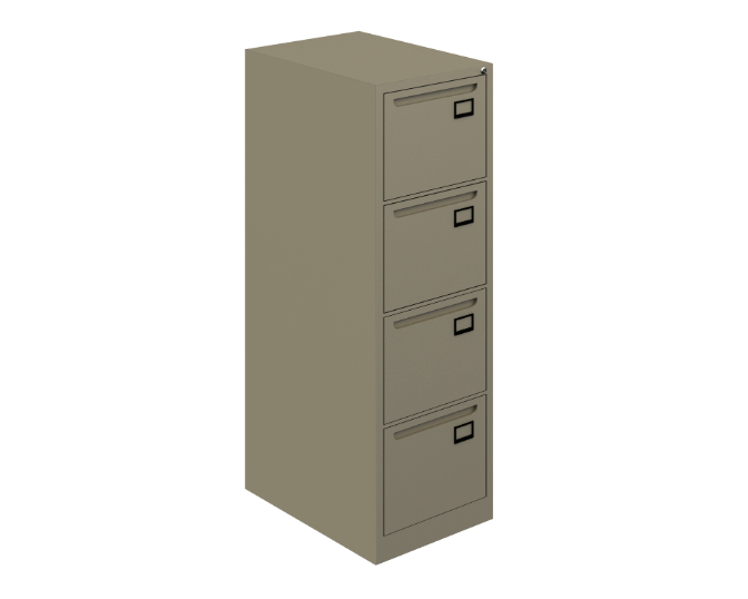 4-Drawer Steel file cabinet 18 x 25 x 53&quot; 22 gauge Nova