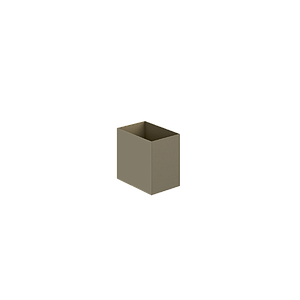 Metal wastebasket 12 x 8 x 12" Nova 