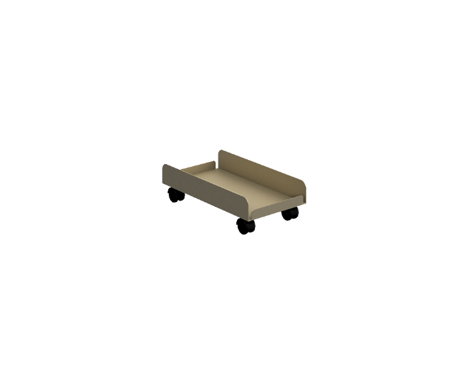 Porta CPU Rodante 26 x 48 x 13.5 cm Nova