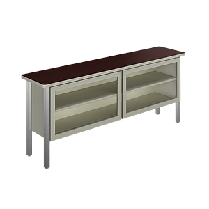 Glass-door credenza 60 x 16 x 30" Concord