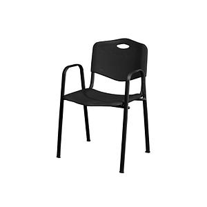 Silla de Visita Plastica c/Brazos Comfort