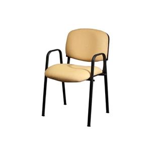 Comfort fabric guest chair w/arms