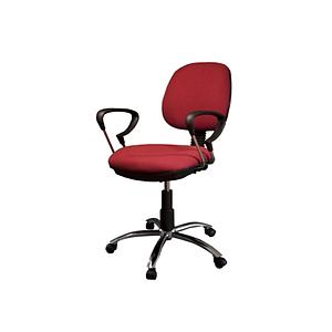 Silla Operativa c/Brazos Cromo Mec. Doble Base Cromo Comfort