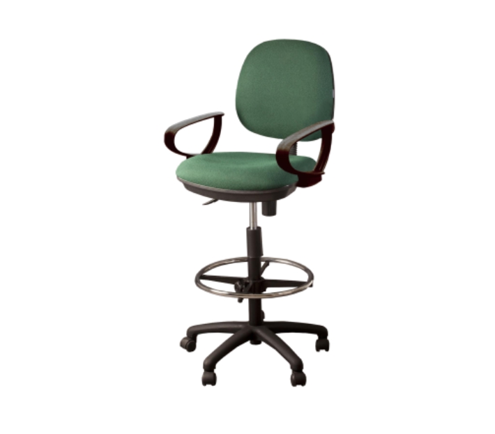 Task chair &quot;D&quot; arms 5 star nylon base w/casters