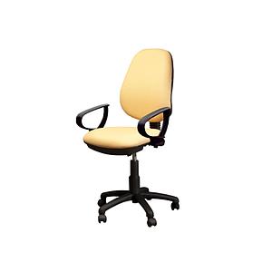 office chair "D" poly arms 5 star nylon base w/casters