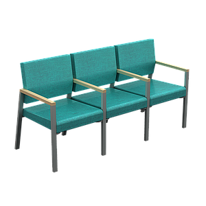 Silla Recepcion Triple 165.2 x 60 x 85 cm Seti