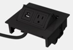 MHOB 1 power, 1 USB A+C 72&quot; cord