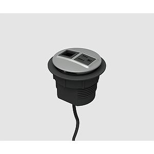 Node (2.0) 1 power, 1 open data 72" cord