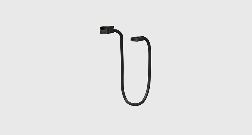 Cable HDMI 45 cm Blanco