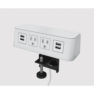 Burele Edge Mount 2 power, 2 USB A+C 72" cord