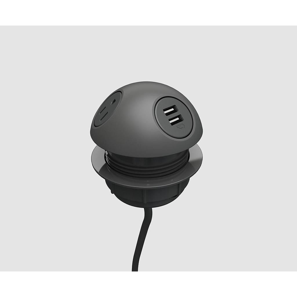 Hemisphere 2 power, 1 USB A+C 72&quot; cord