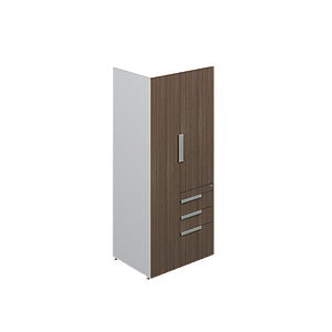 Librero a Piso 3 Gavetas 75 x 60 x 180 cm G Connect