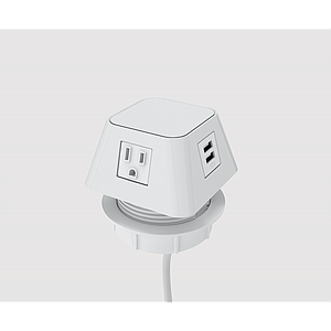 Moire 3 power, 1 USB A+C 72" cord