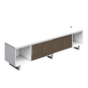 Credenza two central sliding doors 96 x 20 x 24" G Connect LPL