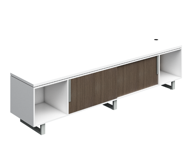Credenza 2 Puertas Corredizas Centrales 240 x 52 x 60 cm G Connect BP