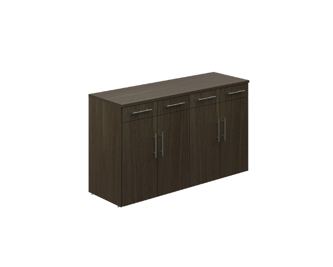 4-Door, 4-drawer credenza 72 x 24 x 42" WV