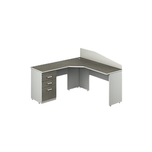 L-desk non-handed 59 x 60 x 41" Kenza