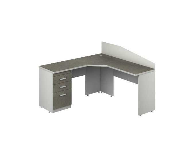 L-desk non-handed 59 x 60 x 41&quot; Kenza