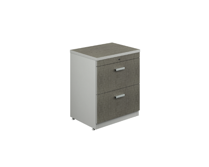 Archivero Hor. 2 Gavetas 60 x 47 x 75 cm Kenza
