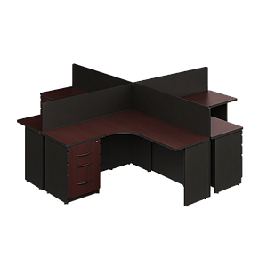 4 User station 119 x 119 x 43" Spazio