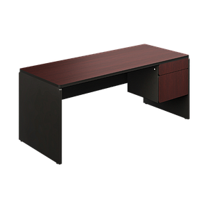 Single pedestal desk 72 x 31 x 30" Spazio