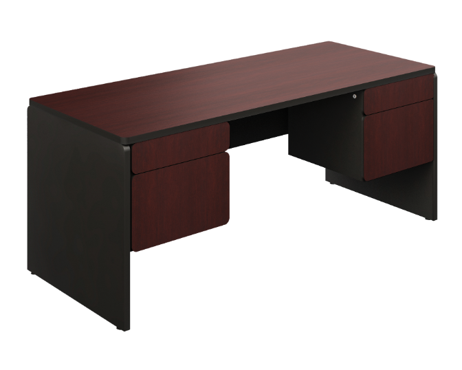 Double pedestal desk 60 x 30 x 30&quot; Spazio