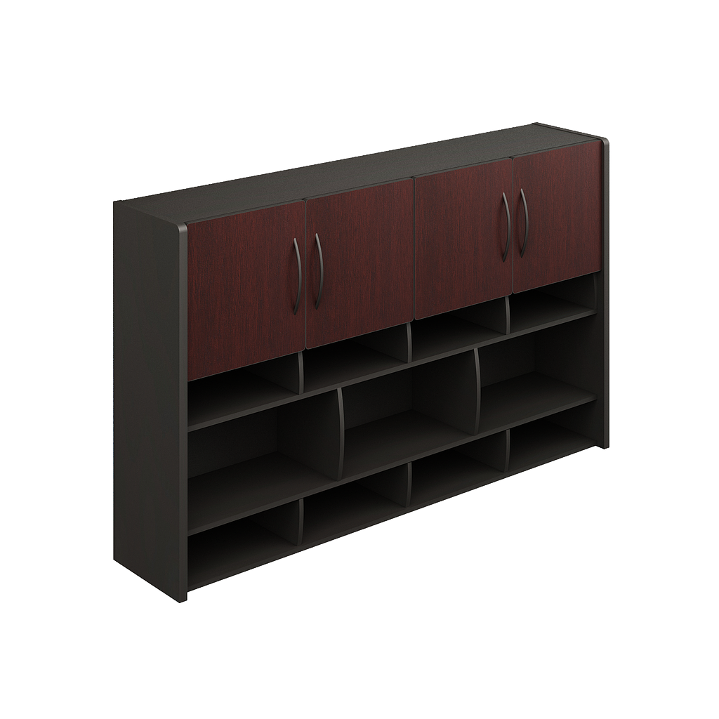 Librero s/Credenza Doble Papelera 148.2 x 35.4 x 107cm Spazio