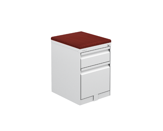 Steel mobile ped w/cushion 15.5 x 18 x 24&quot; Urban