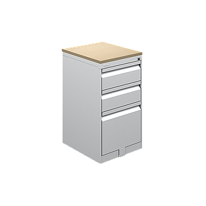 Steel BBF mobile pedestal laminate top 15.5 x 18 x 28" Urban