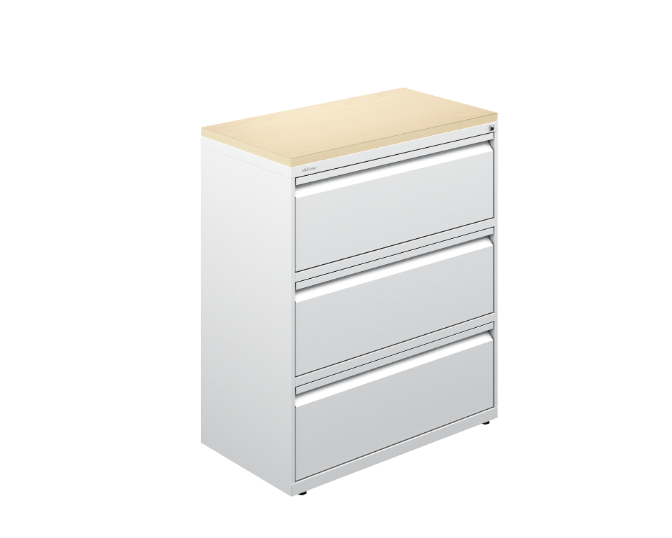 3 Drawer steel lateral file w/laminate top 36 x 19.3 x 42&quot; Urban
